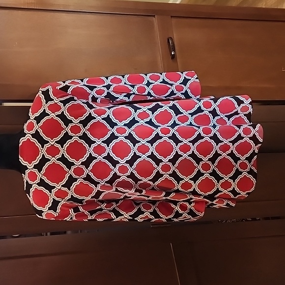 CHICOS black and red geometric design tunic Size 0 (Sm/4) - Picture 4 of 5